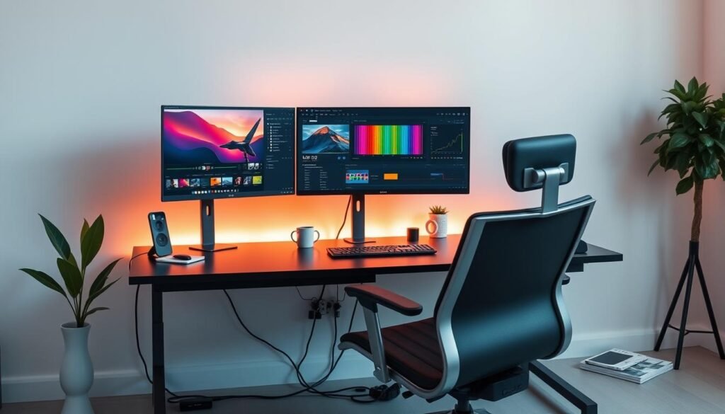 4K Video Editing Monitor Setup