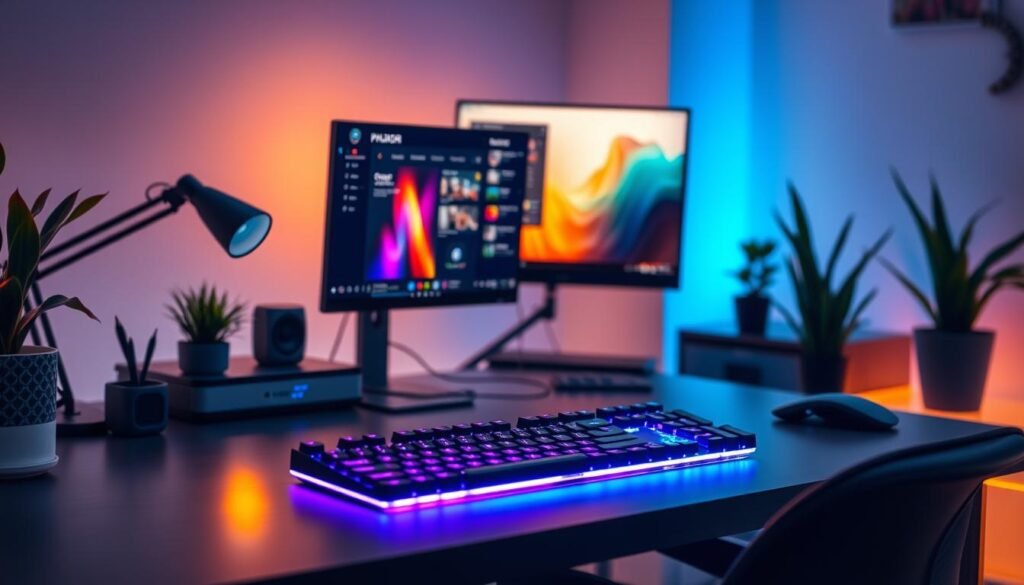 RGB Keyboard Workspace Design