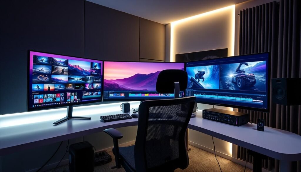 Ultra-Wide Professional Video Editing Monitors